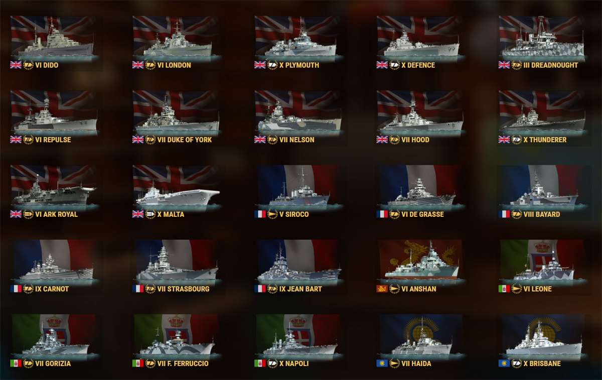 Game account sale World of Warships